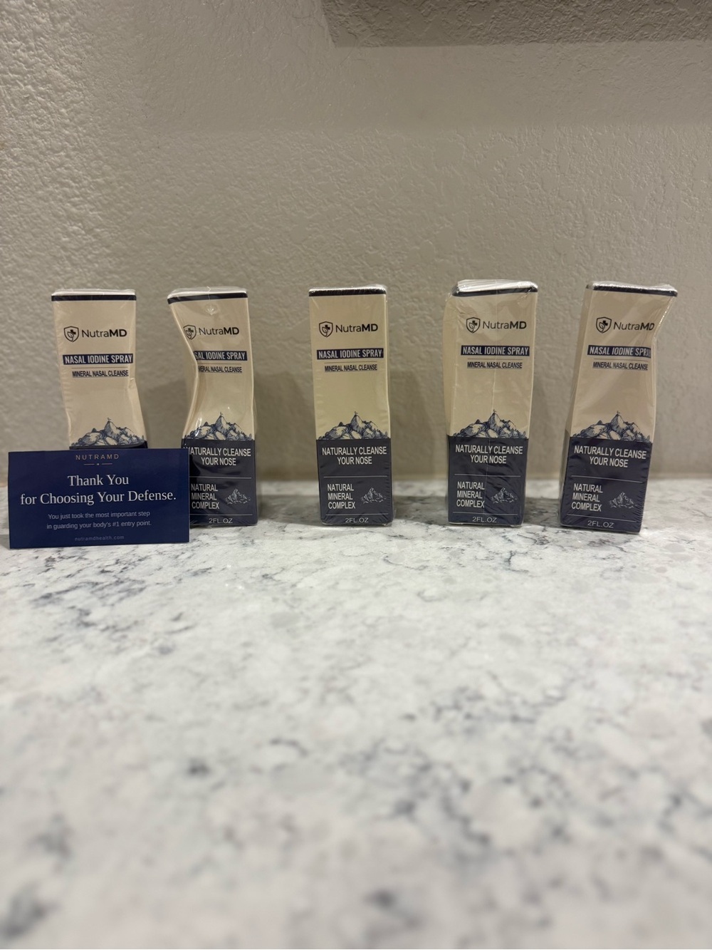 NutraMD Nasal Iodine Spray - 5 pack (2 fl oz each)